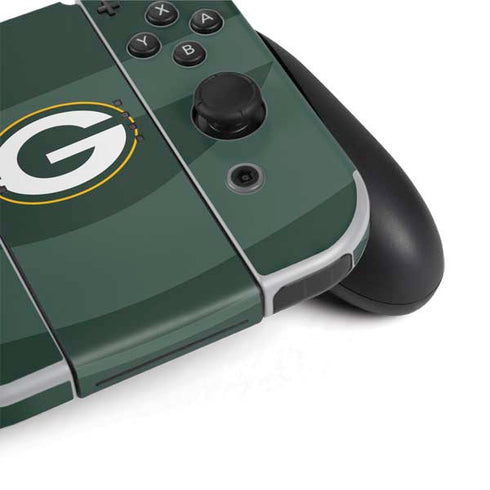NFL Green Bay Packers Double Vision Nintendo Switch OLED (2021) Skin