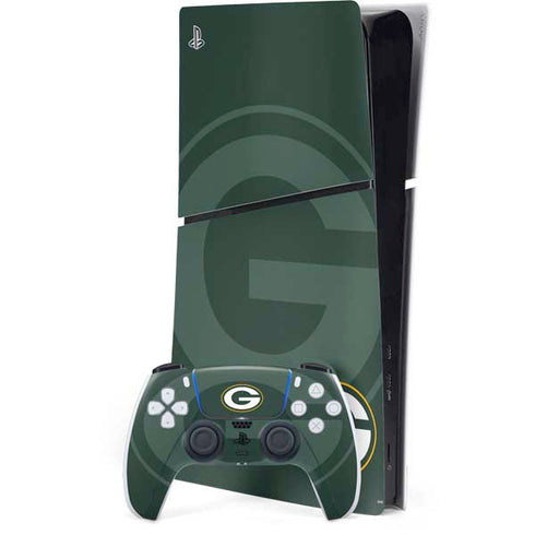 NFL Green Bay Packers Double Vision PS5 Slim Digital Edition Bundle Skin