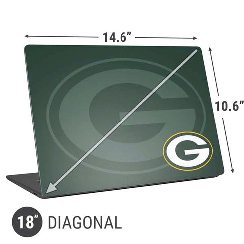 NFL Green Bay Packers Double Vision Universal Laptop 18in (14.6 x 10.6in) Skin