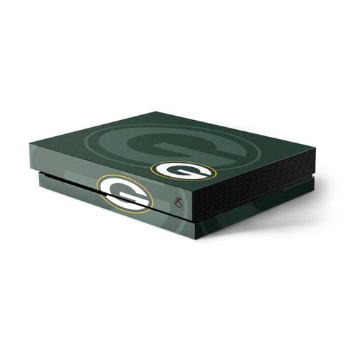 NFL Green Bay Packers Double Vision Xbox One X Console Skin