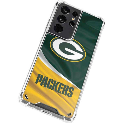 NFL Green Bay Packers Galaxy S21 Ultra 5G Clear Case