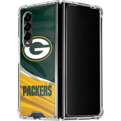 NFL Green Bay Packers Galaxy Z Fold4 5G Clear Case