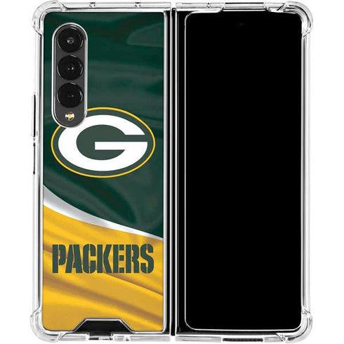 NFL Green Bay Packers Galaxy Z Fold4 5G Clear Case