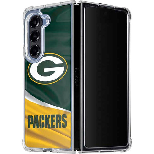 NFL Green Bay Packers Galaxy Z Fold5 5G Clear Case