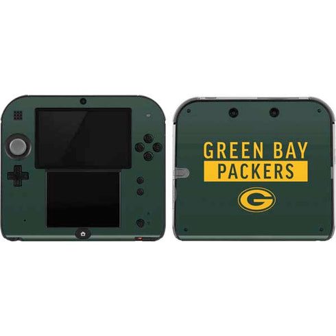 NFL Green Bay Packers Green Performance Series Nintendo 2DS Skin