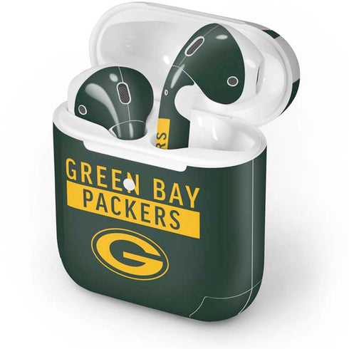 NFL Green Bay Packers Green Performance Series Apple AirPods 2 Skin