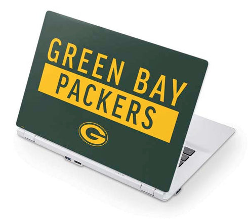 NFL Green Bay Packers Green Performance Series Acer Chromebook Skin