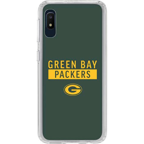 NFL Green Bay Packers Green Performance Series Galaxy A10e Clear Case