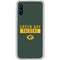 NFL Green Bay Packers Green Performance Series Galaxy A10e Clear Case