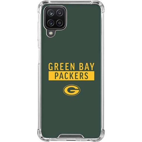 NFL Green Bay Packers Green Performance Series Galaxy A12 Clear Case