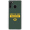 NFL Green Bay Packers Green Performance Series Galaxy A21 Clear Case