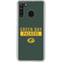 NFL Green Bay Packers Green Performance Series Galaxy A21 Clear Case