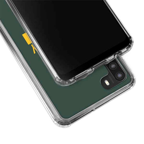 NFL Green Bay Packers Green Performance Series Galaxy A21 Clear Case