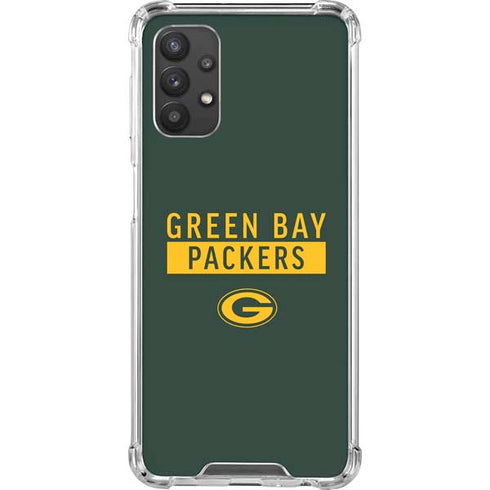 NFL Green Bay Packers Green Performance Series Galaxy A32 5G Clear Case