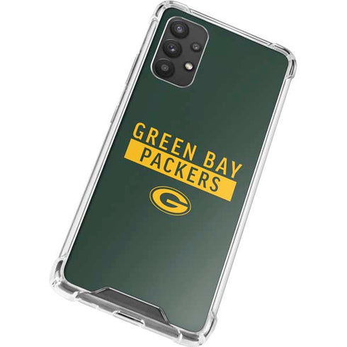 NFL Green Bay Packers Green Performance Series Galaxy A32 5G Clear Case