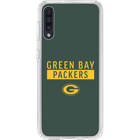 NFL Green Bay Packers Green Performance Series Galaxy A50 Clear Case