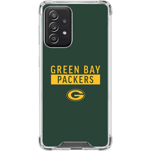 NFL Green Bay Packers Green Performance Series Galaxy A52 5G Clear Case