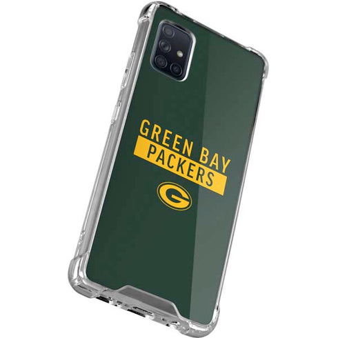 NFL Green Bay Packers Green Performance Series Galaxy A71 5G Clear Case