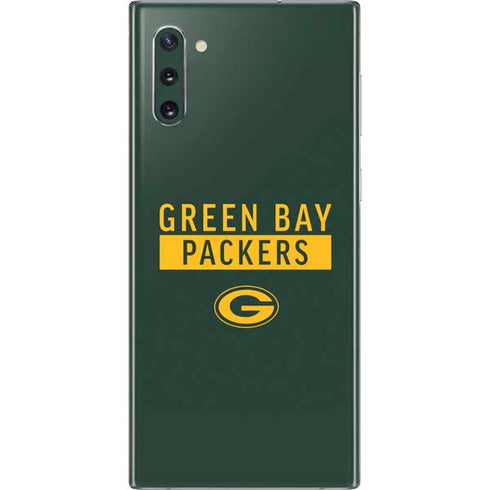 NFL Green Bay Packers Green Performance Series Galaxy Note 10 Skin