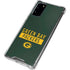 NFL Green Bay Packers Green Performance Series Galaxy Note20 5G Clear Case