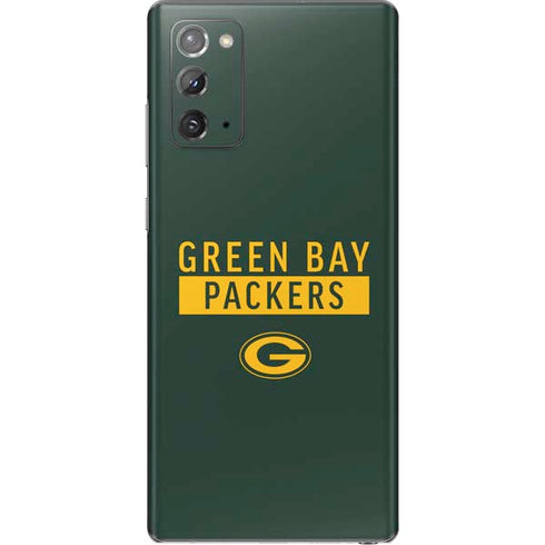 NFL Green Bay Packers Green Performance Series Galaxy Note20 5G Skin