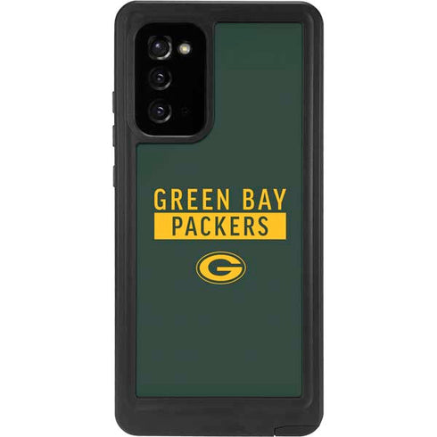NFL Green Bay Packers Green Performance Series Galaxy Note20 5G Waterproof Case