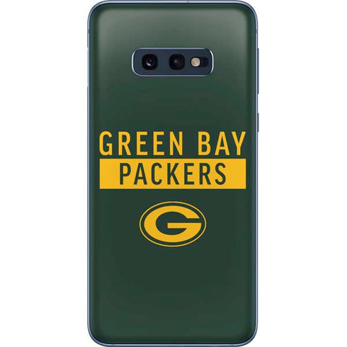 NFL Green Bay Packers Green Performance Series Galaxy S10e Skin