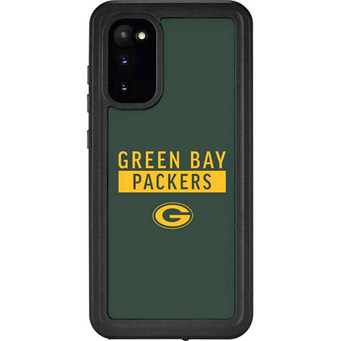 NFL Green Bay Packers Green Performance Series Galaxy S20 Waterproof Case