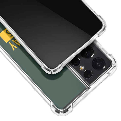 NFL Green Bay Packers Green Performance Series Galaxy S21 Ultra 5G Clear Case