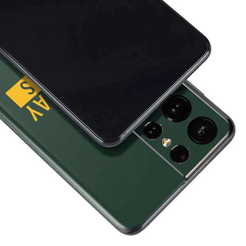 NFL Green Bay Packers Green Performance Series Galaxy S21 Ultra 5G Skin