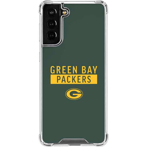 NFL Green Bay Packers Green Performance Series Galaxy S22 Plus Clear Case