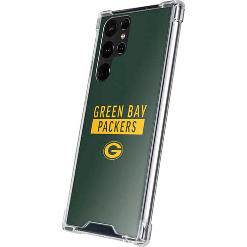 NFL Green Bay Packers Green Performance Series Galaxy S22 Ultra Clear Case
