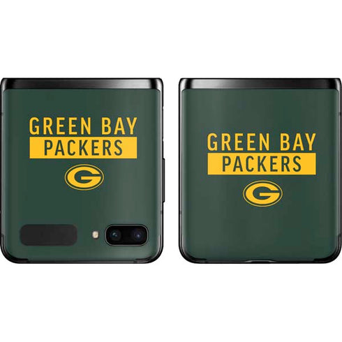 NFL Green Bay Packers Green Performance Series Galaxy Z Flip Skin