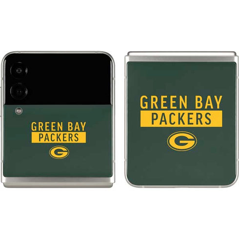 NFL Green Bay Packers Green Performance Series Galaxy Z Flip3 5G Skin