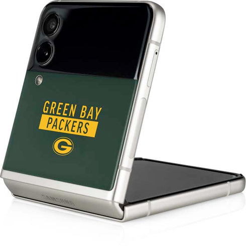 NFL Green Bay Packers Green Performance Series Galaxy Z Flip3 5G Skin