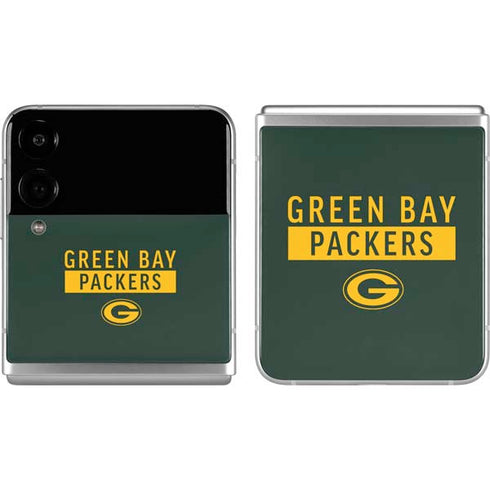 NFL Green Bay Packers Green Performance Series Galaxy Z Flip4 5G Skin