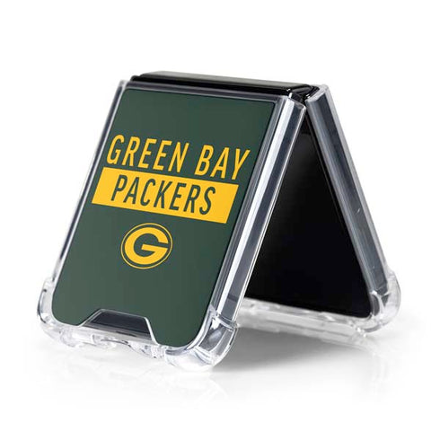 NFL Green Bay Packers Green Performance Series Galaxy Z Flip5 5G Clear Case