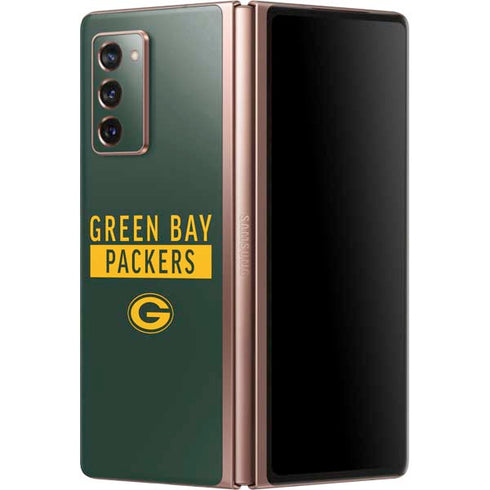 NFL Green Bay Packers Green Performance Series Galaxy Z Fold2 5G Skin