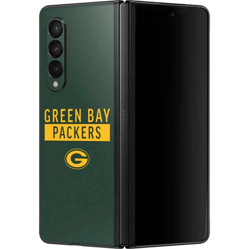 NFL Green Bay Packers Green Performance Series Galaxy Z Fold3 5G Skin