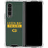 NFL Green Bay Packers Green Performance Series Galaxy Z Fold4 5G Clear Case