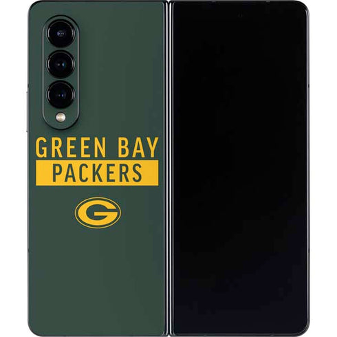 NFL Green Bay Packers Green Performance Series Galaxy Z Fold4 5G Skin