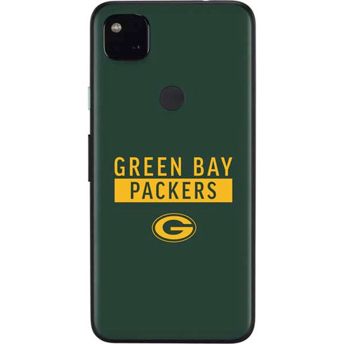 NFL Green Bay Packers Green Performance Series Google Pixel 4a Skin
