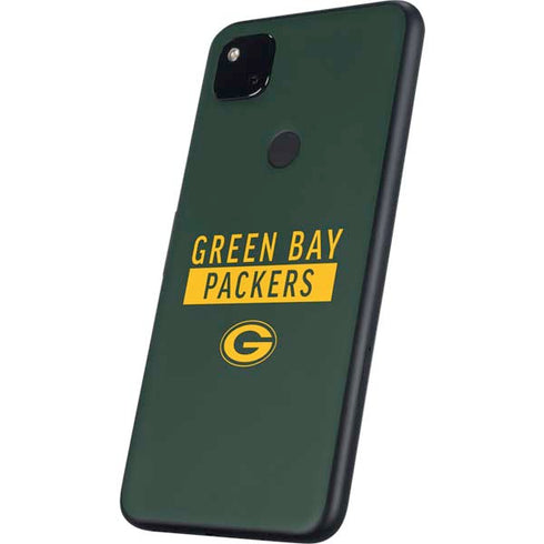 NFL Green Bay Packers Green Performance Series Google Pixel 4a Skin