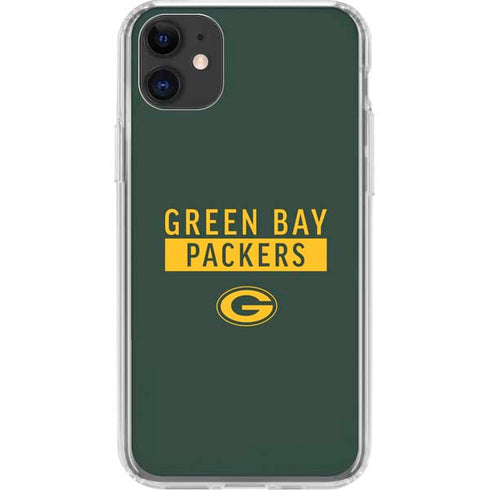 NFL Green Bay Packers Green Performance Series iPhone 11 Clear Case