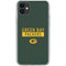 NFL Green Bay Packers Green Performance Series iPhone 11 Clear Case