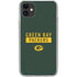 NFL Green Bay Packers Green Performance Series iPhone 11 Clear Case