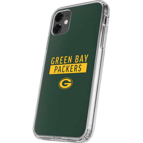 NFL Green Bay Packers Green Performance Series iPhone 11 Clear Case