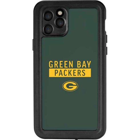 NFL Green Bay Packers Green Performance Series iPhone 11 Pro Waterproof Case