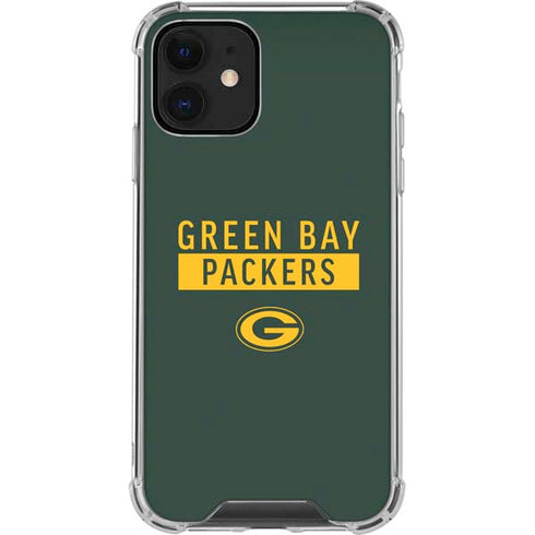 NFL Green Bay Packers Green Performance Series iPhone 12 Clear Case