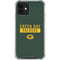 NFL Green Bay Packers Green Performance Series iPhone 12 Mini Clear Case